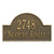 Arch Address Plaque With House Number and Street Name