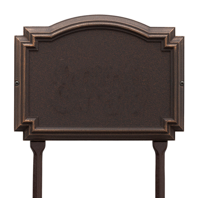 Address Sign for Lawn Mounting with House Number and Street Name