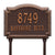 Address Sign for Lawn Mounting with House Number and Street Name