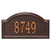 Custom Address Plaque - Arch Shape Aluminum House Number Plaque