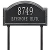 Lawn Mounted Address Plaque displays House Number and Street Name