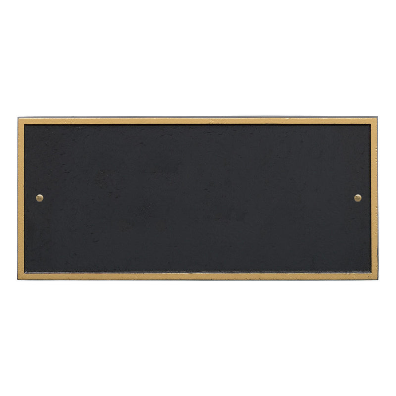Rectangle Address Plaque with House Number and Street Name