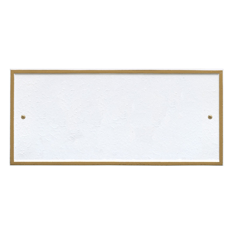 Rectangle Address Plaque with House Number and Street Name