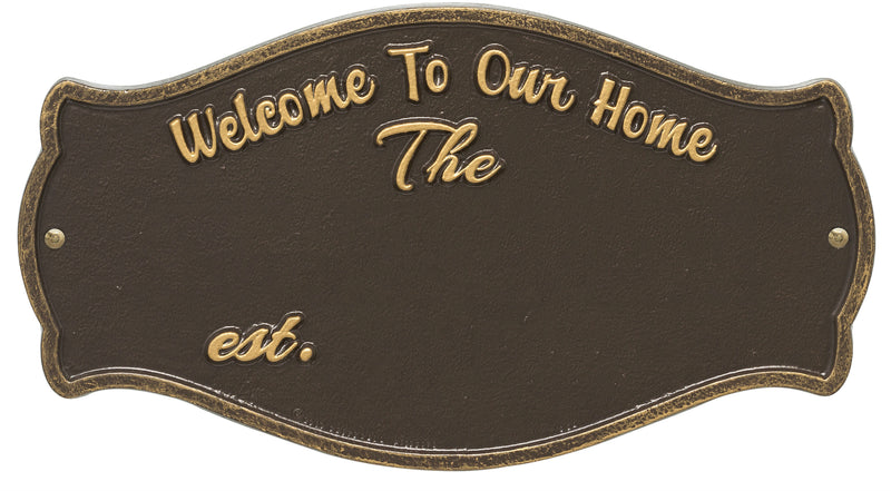 Welcome Plaque