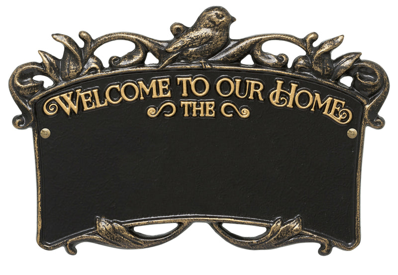 Welcome to Our Home Plaque